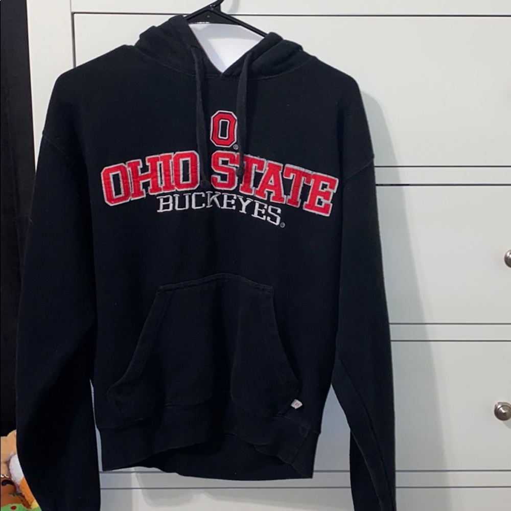 Black and Red , Ohio State Hoodie
